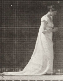 Plate 208 Dropping a fan and stooping to lift it — figure reference